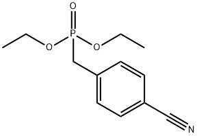 (4-シアノベンジル)ホスホン酸ジエチル 化学構造式
