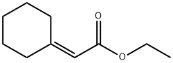 2-シクロヘキシリデン酢酸エチル 化学構造式