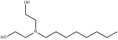 2,2'-(オクチルイミノ)ビスエタノール 化学構造式
