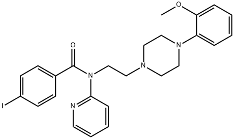 4-IODO-N-[2-[4-(METHOXYPHENYL)-1-PIPERAZINYL]ETHYL]-N-2-PYRIDINYL-BENZAMIDE HYDROCHLORIDE Struktur