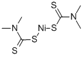 ビス(ジメチルジチオカルバミド酸)ニッケル(II) 化学構造式