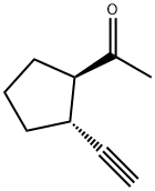 Ethanone,1-(2-ethynylcyclopentyl)-,trans- Struktur