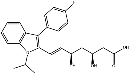 (-)-3S,5R-FLUVASTATIN SODIUM SALT Structure