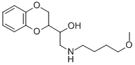 α-[[(4-Methoxybutyl)amino]methyl]-1,4-benzodioxane-2-methanol Struktur