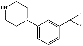 N-(3-Trifluoromethylphenyl)piperazine Structure