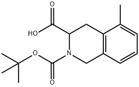 BOC-DL-5-METHYL-1,2,3,4-TETRAHYDROISOQUINOLINE-3-CARBOXYLIC ACID, 98 Structure