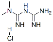 1，1-DIMETHYLBIGUANIDE HYDROCHLORIDE Structure