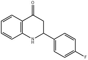 2-(4-FLUOROPHENYL)-2,3-DIHYDRO-4(1H)-QUINOLINONE Struktur