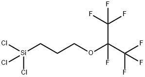 3-(HEPTAFLUOROISOPROPOXY)PROPYLTRICHLOROSILANE Struktur