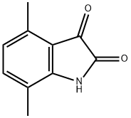 4,7-ジメチル-1H-インドール-2,3-ジオン 化学構造式