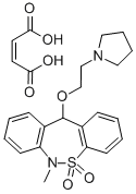 Dibenzo(c,f)(1,2)thiazepine, 6,11-dihydro-6-methyl-11-(2-(1-pyrrolidin yl)ethoxy)-, 5,5-dioxide(Z)-2-butenedioate (1:1)|