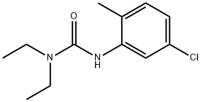 3-(5-クロロ-2-メチルフェニル)-1,1-ジエチル尿素 化学構造式