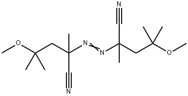 2,2'-アゾビス-(4-メトキシ-2,4-ジメチルバレロニトリル) 化学構造式
