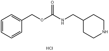 4-(N-CBZ氨甲基)哌啶盐酸盐, 155456-34-1, 结构式