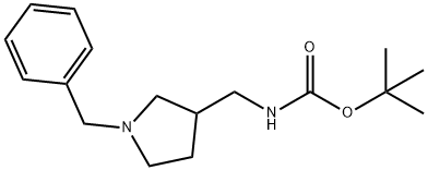 (1-苄基吡咯烷-3-基甲基)氨基甲酸叔丁酯,155497-10-2,结构式