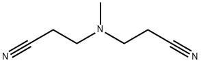 3,3'-(メチルイミノ)ビス(プロピオノニトリル) 化学構造式