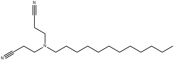 3,3'-(十二烷基氮杂NE二基)二丙腈,1555-62-0,结构式