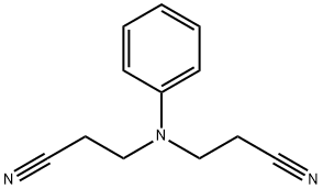 3,3'-(フェニルイミノ)ビスプロパンニトリル 化学構造式