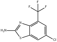 2-AMINO-6-CHLORO-4-(TRIFLUOROMETHYL)BENZO[D]THIAZOLE Struktur