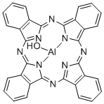 (SP-5-12)-羟基[29H,31H-酞菁根合-ΚN29,ΚN30,ΚN31,ΚN32]-铝, 15554-15-1, 结构式