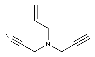 Acetonitrile, (2-propenyl-2-propynylamino)- (9CI) Struktur