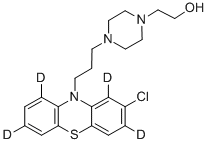 PERPHENAZINE-D4 (PHENOTHIAZINE-1,3,7,9-D4) Structure