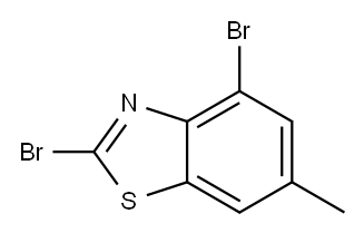 2,4-DIBROMO-6-METHYLBENZOTHIAZOLE 结构式