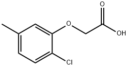 (2-氯-5-甲基苯氧基)乙酸, 1556-00-9, 结构式