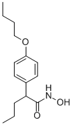 2-(p-ブトキシフェニル)バレロヒドロキサム酸 化学構造式