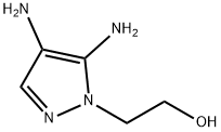 N-羟乙基-4,5-二氨基吡唑, 155601-17-5, 结构式
