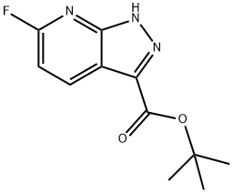 6-氟-1H-吡唑并[3,4-B]吡啶-3-甲酸叔丁基酯, 155601-71-1, 结构式