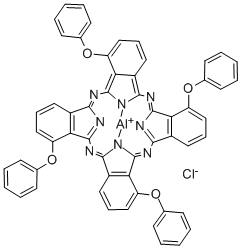 ALUMINUM 1,8,15,22-TETRAPHENOXY-29H,31H-PHTHALOCYANINE CHLORIDE 结构式