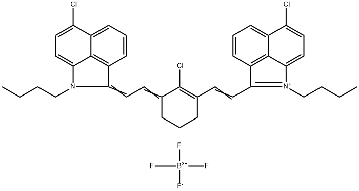 1-BUTYL-2-[2-[3-[(1-BUTYL-6-CHLOROBENZ[CD]INDOL-2(1H)-YLIDENE)ETHYLIDENE]-2-CHLORO-1-CYCLOHEXEN-1-YL]ETHENYL]-6-CHLOROBENZ[CD]INDOLIUM TETRAFLUOROBORATE Structure