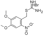 S-(4,5-二甲氧基-2-硝基苯甲基)异硫脲溴化物, 155614-05-4, 结构式