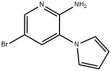 5-溴-3-(1H-吡咯-1-基)吡啶-2-胺,155630-03-8,结构式