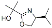 2-Oxazolemethanol,4,5-dihydro-alpha,alpha-dimethyl-4-(1-methylethyl)-,(4S)-(9CI) 化学構造式