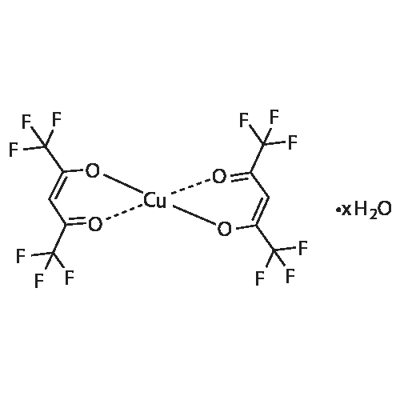 COPPER(II) HEXAFLUOROACETYLACETONATE HYDRATE, 98 Structure