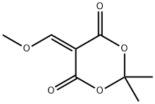 5-(甲氧亚甲基)-2,2-二甲基-1,3-二氧杂环已烷-4,6-二酮 结构式