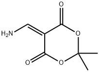5-(アミノメチレン)-2,2-ジメチル-1,3-ジオキサン-4,6-ジオン 化学構造式
