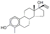 4-Methyl Ethynyl Estradiol Structure
