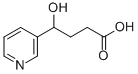 (-4-Hydroxy-4-(3-pyridyl)butanoic Acid Structure