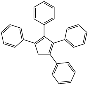 1,2,3,4-四苯基-1,3-环戊二烯,15570-45-3,结构式