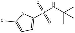 5-氯-2-噻吩叔丁基磺酰胺, 155731-14-9, 结构式