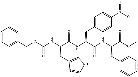 Z-HIS-P-NITRO-PHE-PHE-OME, 15574-28-4, 结构式