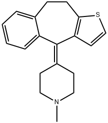 ピゾチフェン 化学構造式