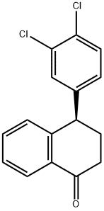 (4R)-(3',4'-Dichlorophenyl)-3,4-dihydro-2H-naphthalen-1-one Struktur