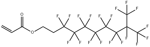 アクリル酸3,3,4,4,5,5,6,6,7,7,8,8,9,10,10,10-ヘキサデカフルオロ-9-(トリフルオロメチル)デシル 化学構造式