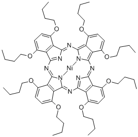 NI(II)-1,4,8,11,15,18,22,25-OCTABUTOXY- PHTHALOCYANINE Structure