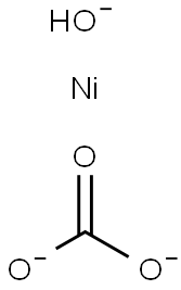 Nickel(II) carbonate (basic) hydrate, Ni 40% min, typically 99.5% (metals basis) Structure