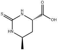 (4S,6R)-6-METHYL-2-THIOXOHEXAHYDROPYRIMIDINE-4-CARBOXYLIC ACID Struktur